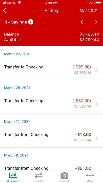 Marin County FCU Screenshot