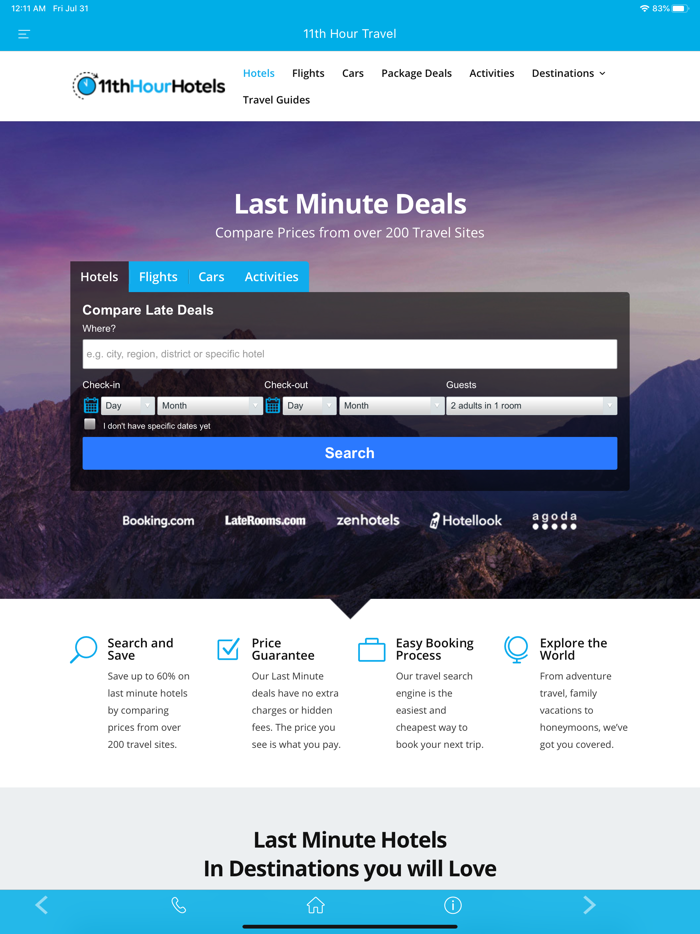 11th Hour Travel Deals