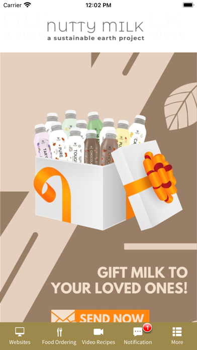Almond and Oat Milk Delivery Screenshot