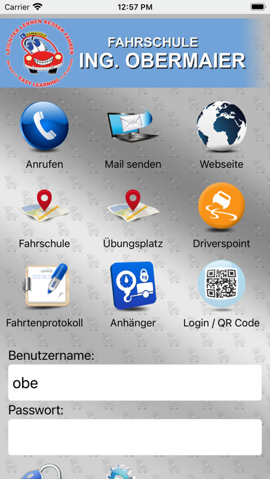 Screenshot #1 pour Fahrschule Obermaier