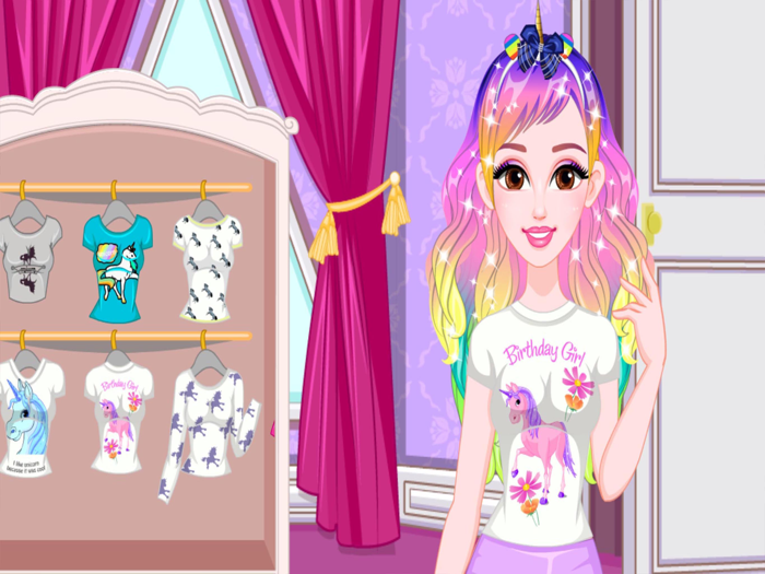 Unicorn hairstyles princess