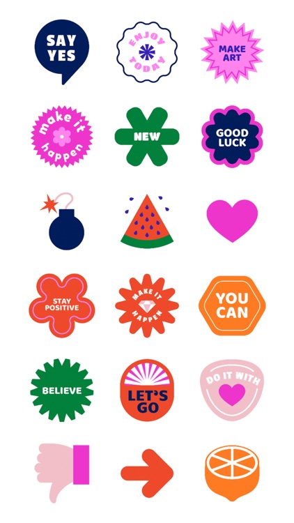 Stickers 90 for iMessage screenshot-3