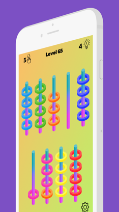 Hoop Sort: Stack and Fill 3D screenshot 3