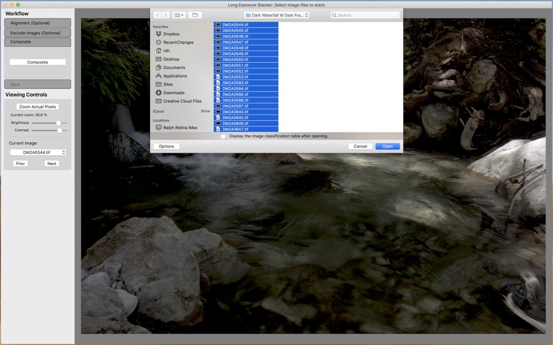 Screenshot #1 pour Long Exposure Stacker