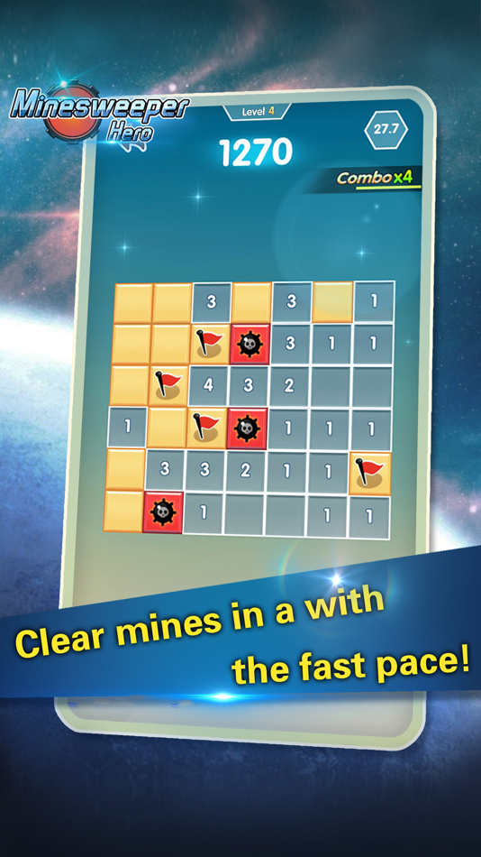 #1. MineSweeperHero (iOS) 由: eyeahtech