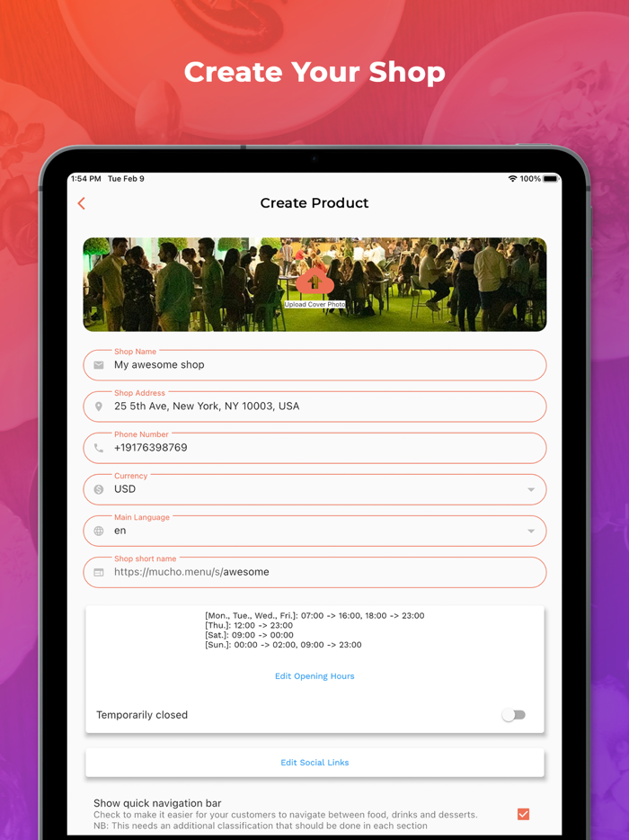 Mucho Menu - Online Menus