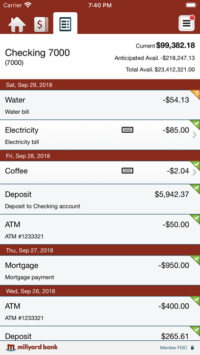 Millyard Bank Business Mobile Screenshot