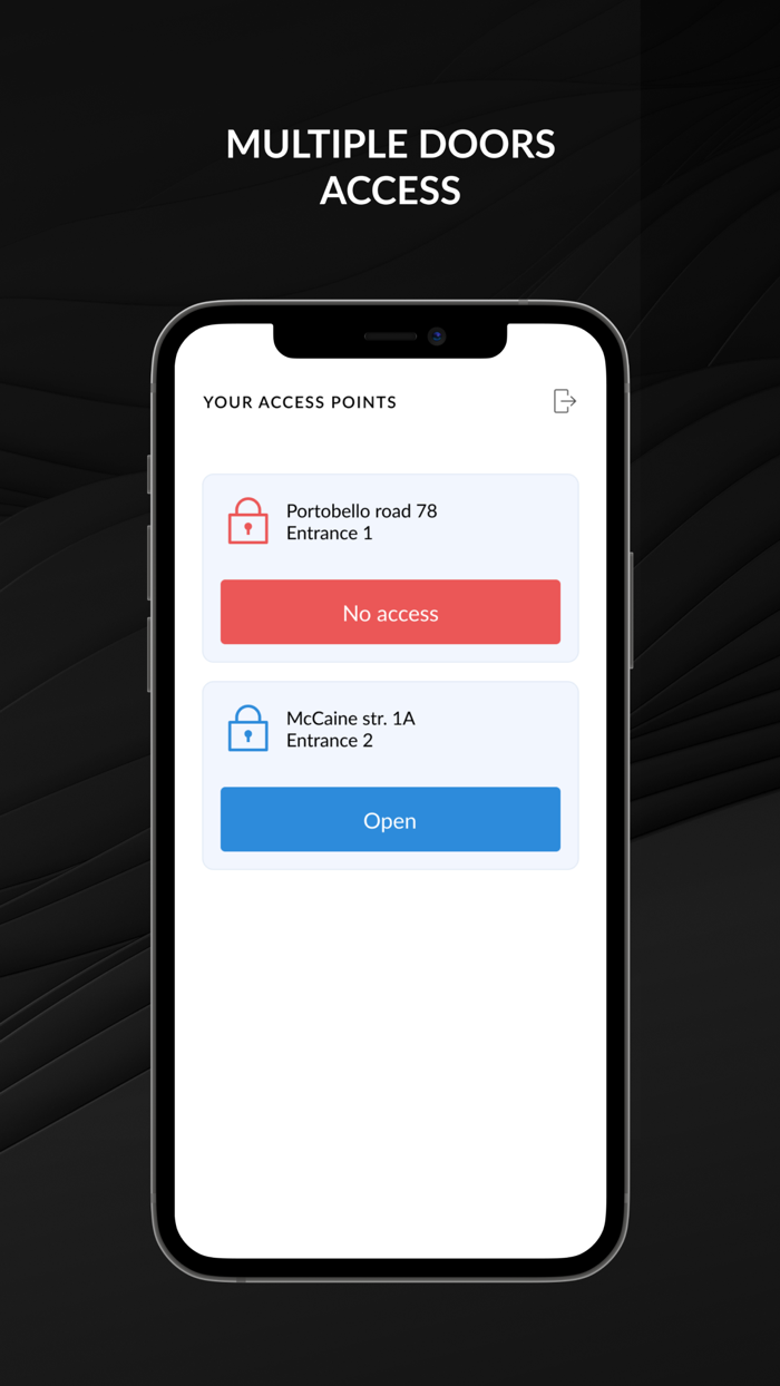 BLEcontrol - tap to open doors
