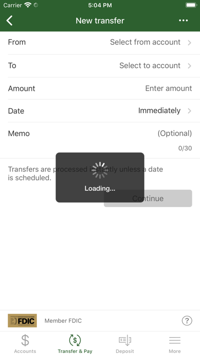 TriCentury Bank Screenshot