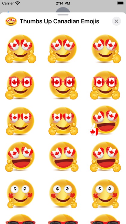 Thumbs Up Canadian Emojis