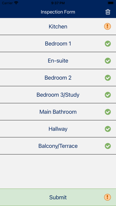 Galliard Homes Inspection Screenshot