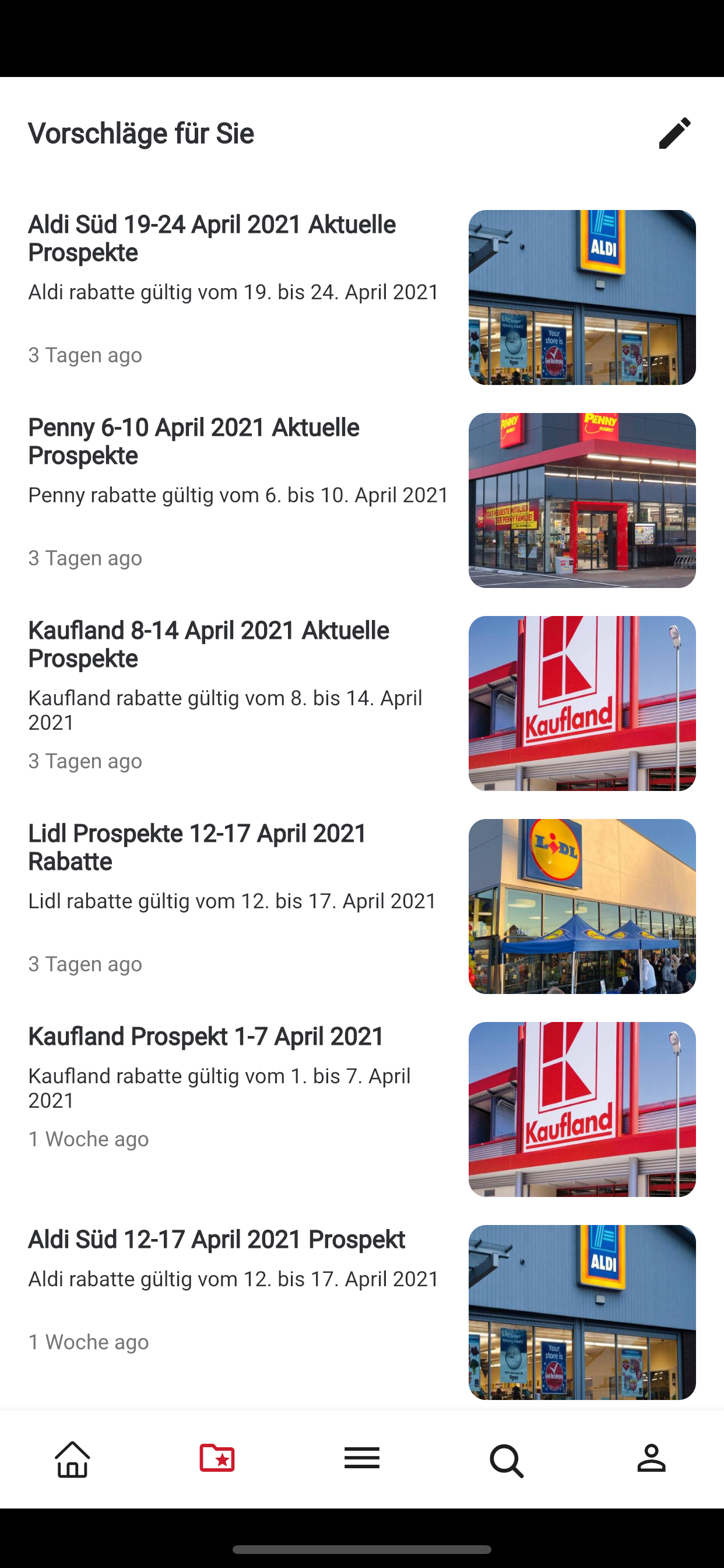 Aktuelle Prospekt & Rabatte