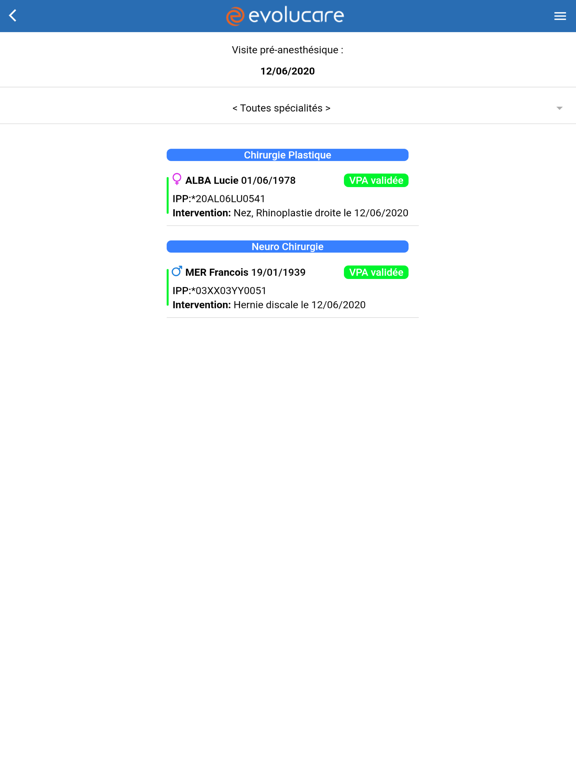 Screenshot #5 pour Evolucare Anesthesia Mobile