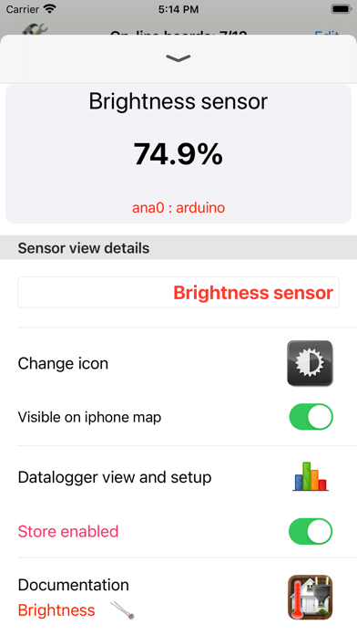 AndruinoApp - Arduino IoT Screenshot