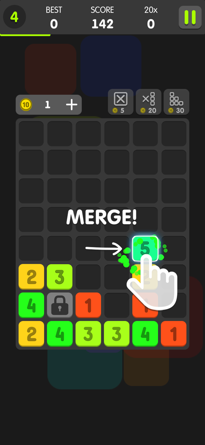Drag And Merge Puzzle