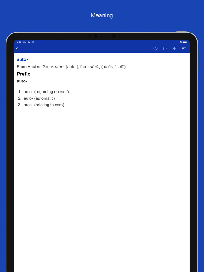 French Word Parts Vocabulary