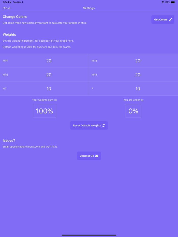 Final Grade Calculator -