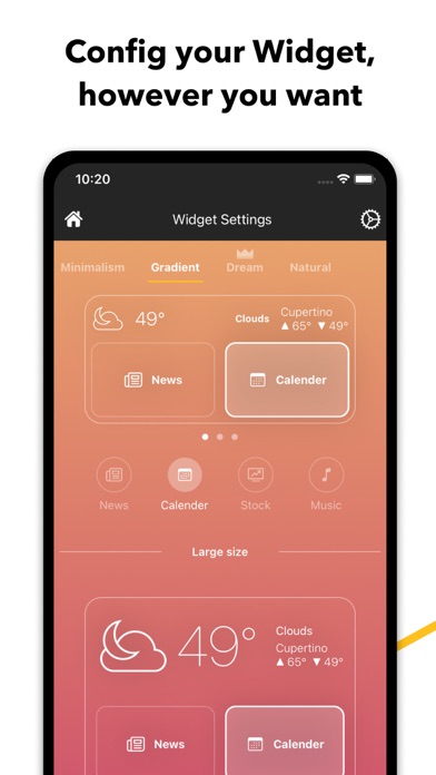 Tday Widget - Weather, News Screenshot