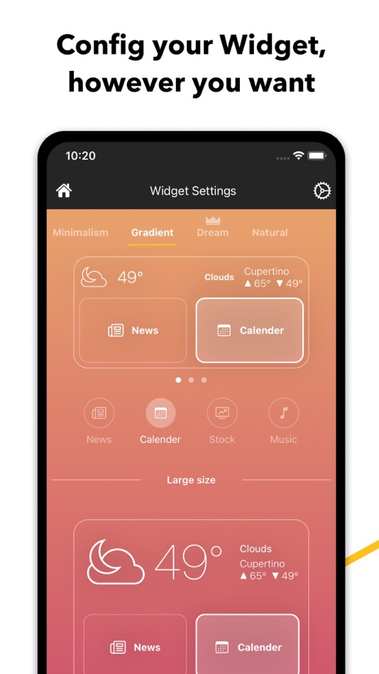 #4. Tday Widget - Weather, News (iOS) Podle: Touchberry