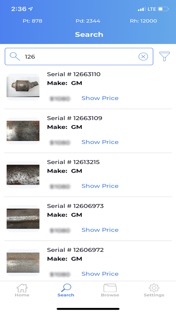 Catalytic Converter Database