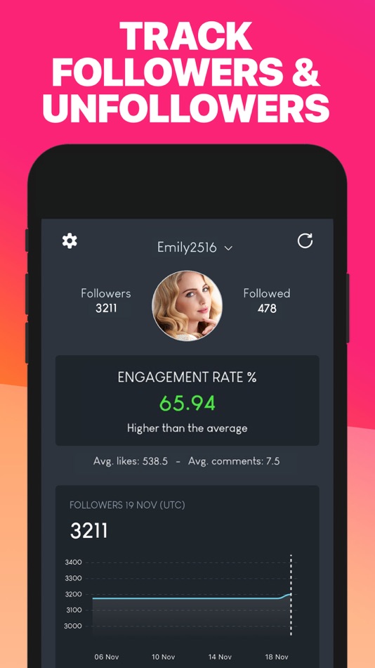 #1. Reports+ IG Followers Tracker+ (iOS) 由: Playtime Mobile