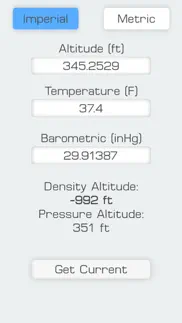 density altitude meter iphone screenshot 1