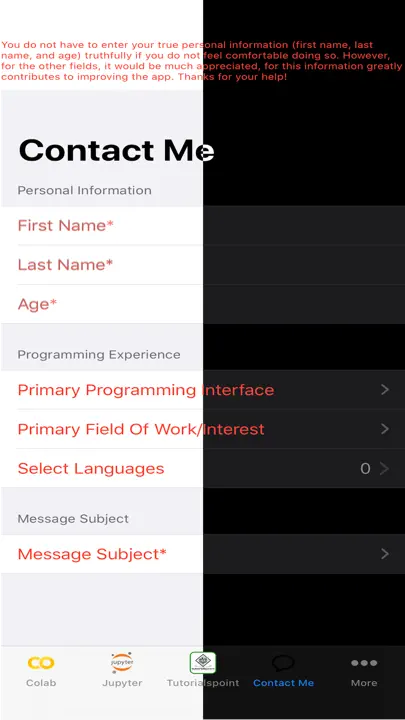 Programming Notebook LITE iPhone-skjermbilde 4
