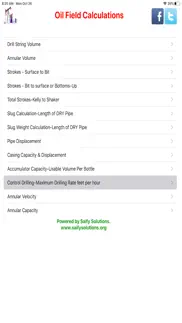oilfield handycalc iphone screenshot 1