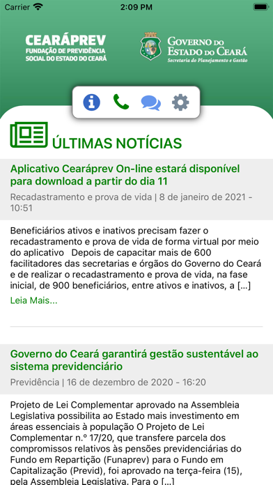 CearaPrev On-Line Screenshot