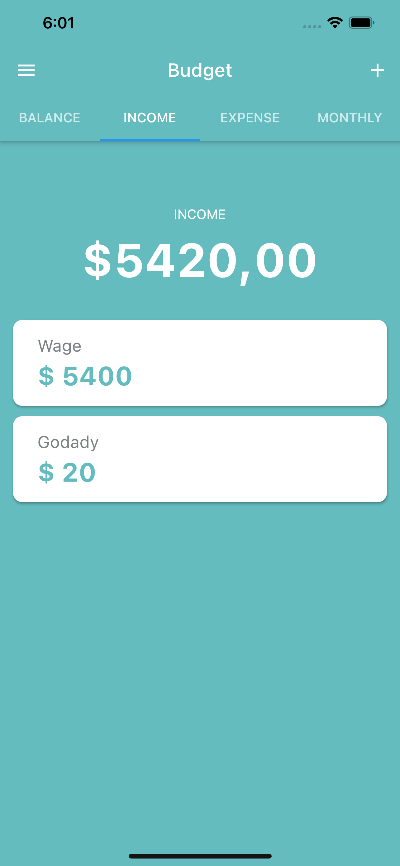 Budget Account