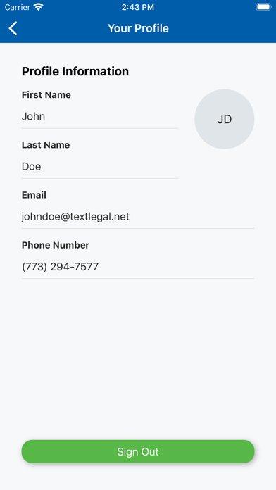 TextLegal Screenshot