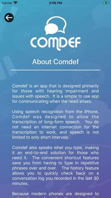 ComDef Screenshot