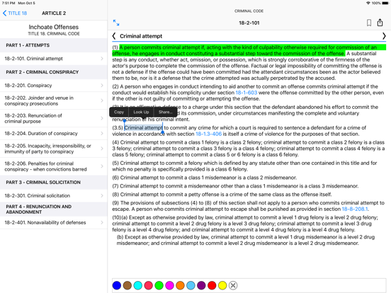 Screenshot #6 pour Colorado Revised Statutes 2020