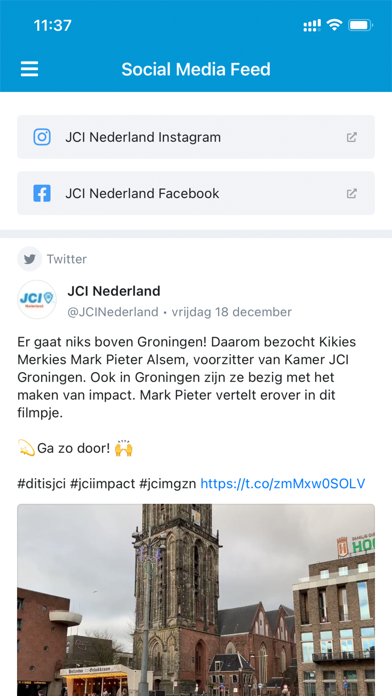 JCI Nederland Ledenapp Screenshot