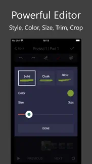 scribble video editor: neon fx iphone screenshot 2