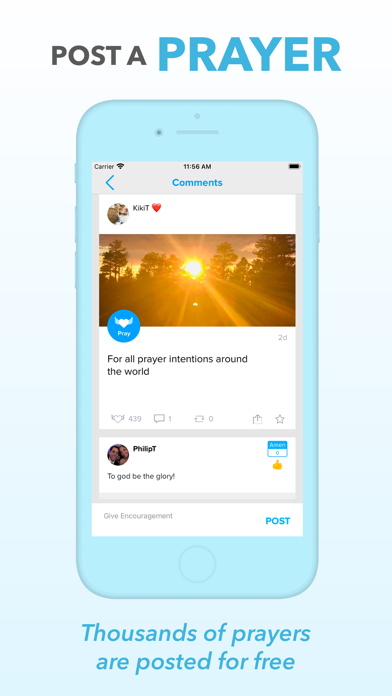 Precarii - A Prayer App Screenshot