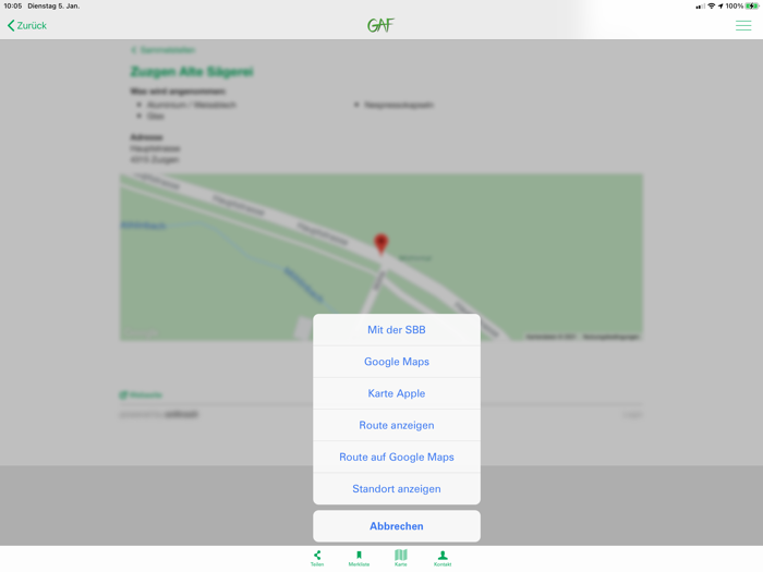 GAF Recyclingkalender