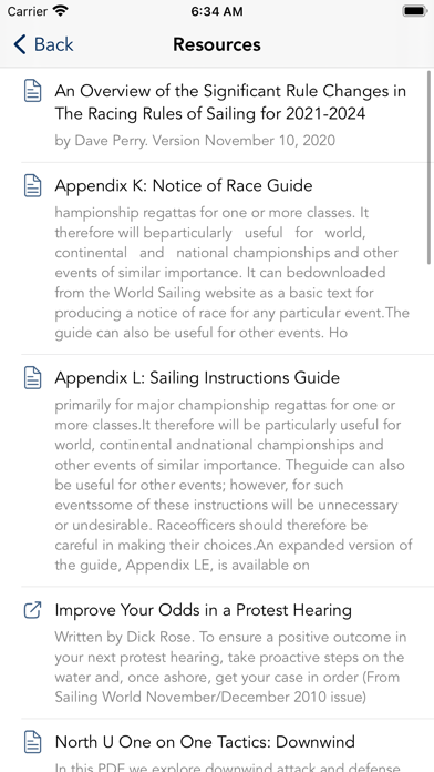US Sailing Racing Rules Screenshot