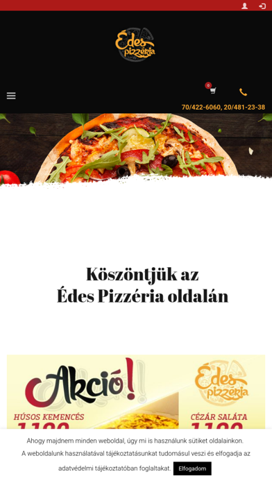 Édes Pizzéria Dunaújváros Screenshot