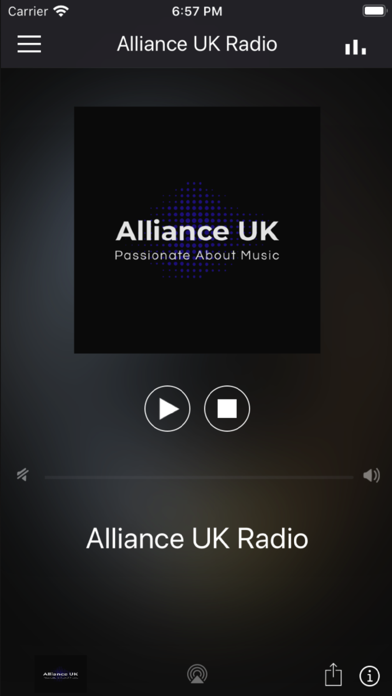 Alliance UK Radio Screenshot