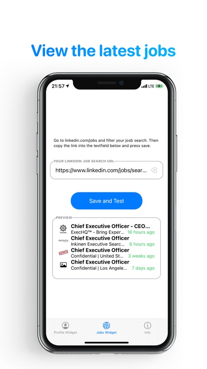 Widgets for LinkedIn