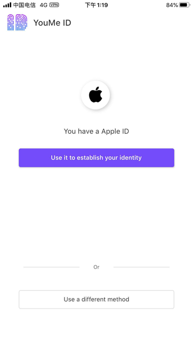 YouMe ID Screenshot