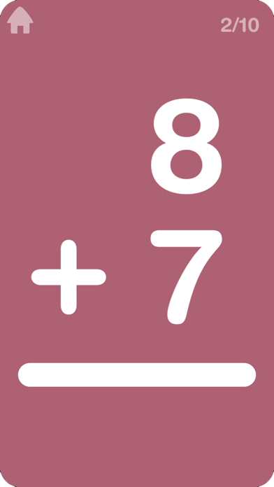 Big Math Flash Cards Screenshot