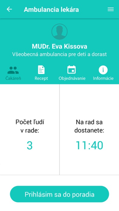 eČakáreň Screenshot