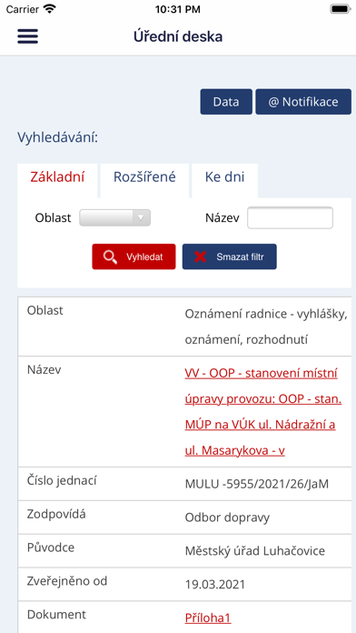Město Luhačovice Screenshot