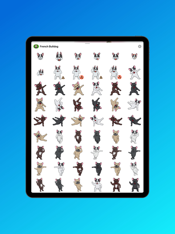Screenshot #5 pour French Bulldog Emoji