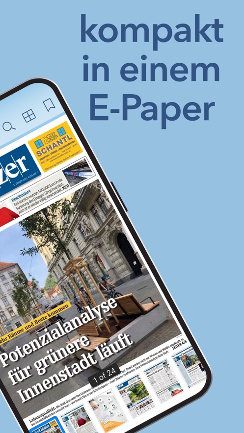der Grazer E-Paper Zeitungapp设计与开发