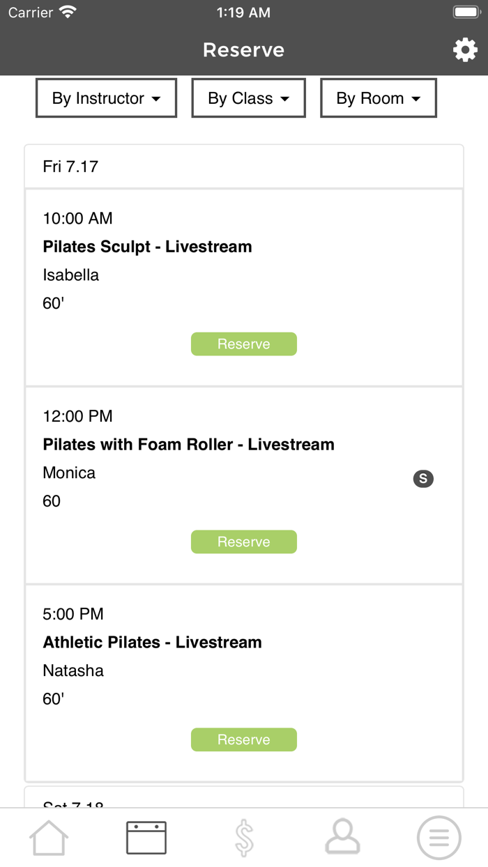 CORE Studio Pilates App