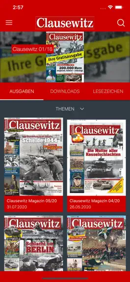 Game screenshot Clausewitz Magazin apk