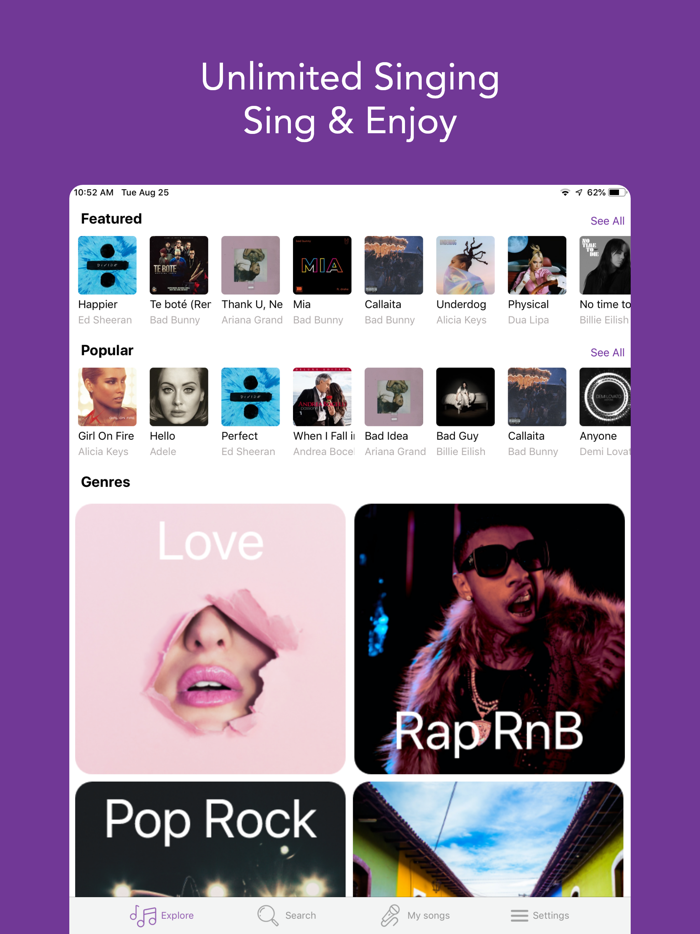 Sing Karaoke - Unlimited Songs